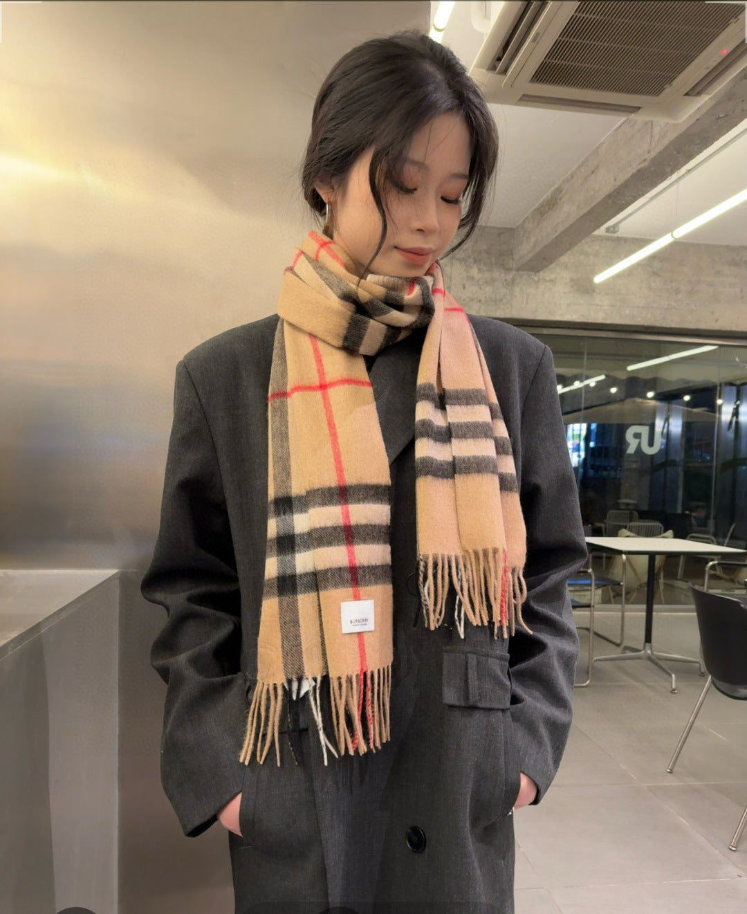 multicolor velvet luxury Scarf for women - product detail view
