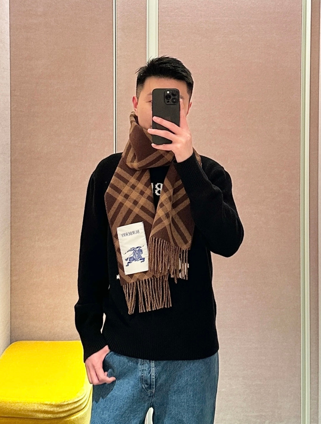velvet tassel fashion accessory for men - product detail view