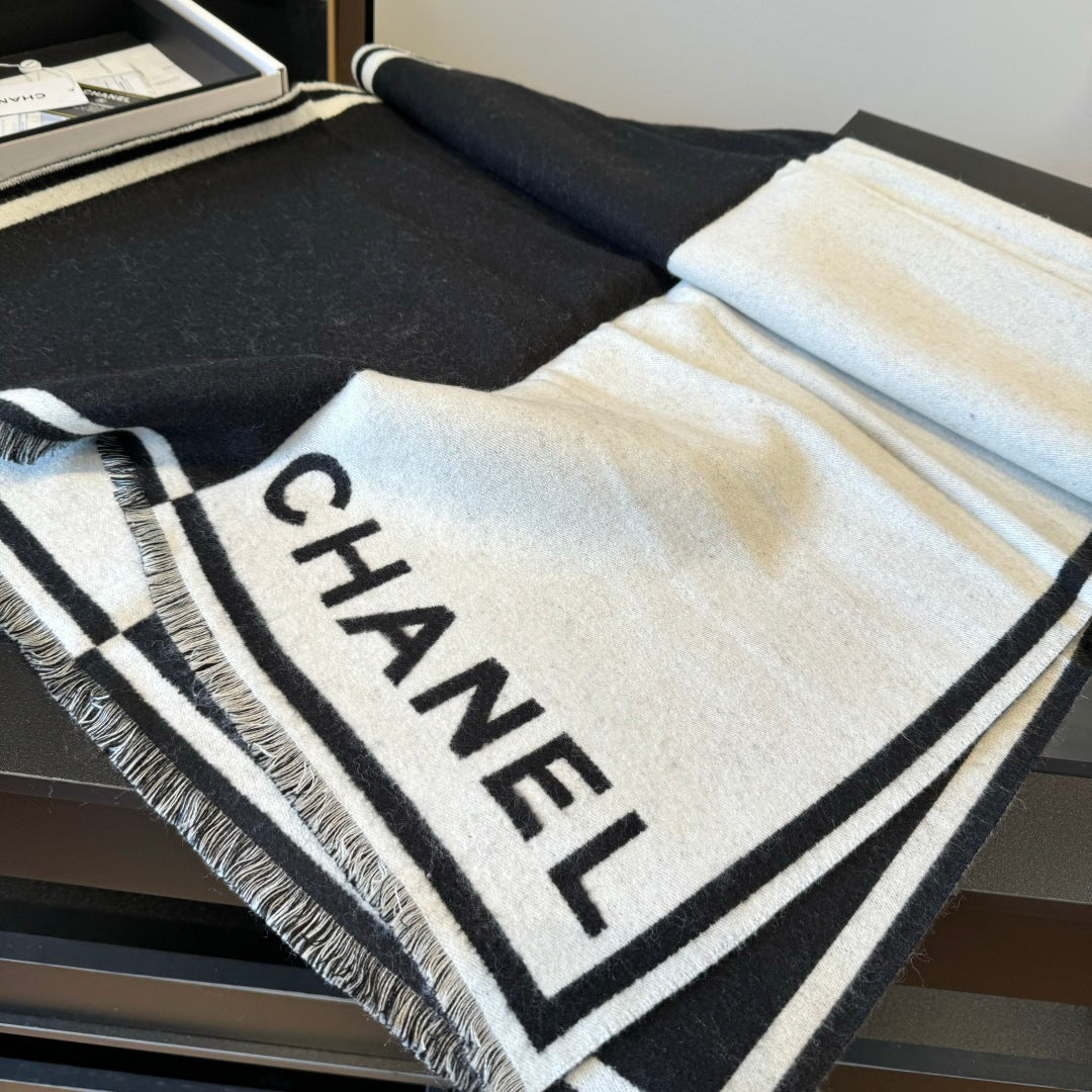 black and white velvet delicate Shawl for women - alternate angle view 10