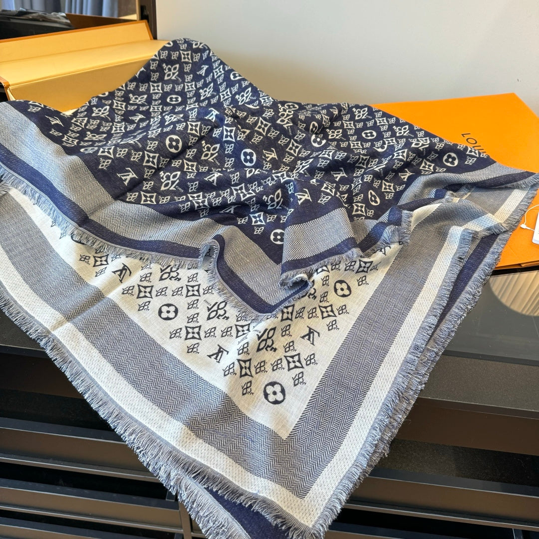 teal velvet luxury Scarf for unisex couple - alternate angle view 8