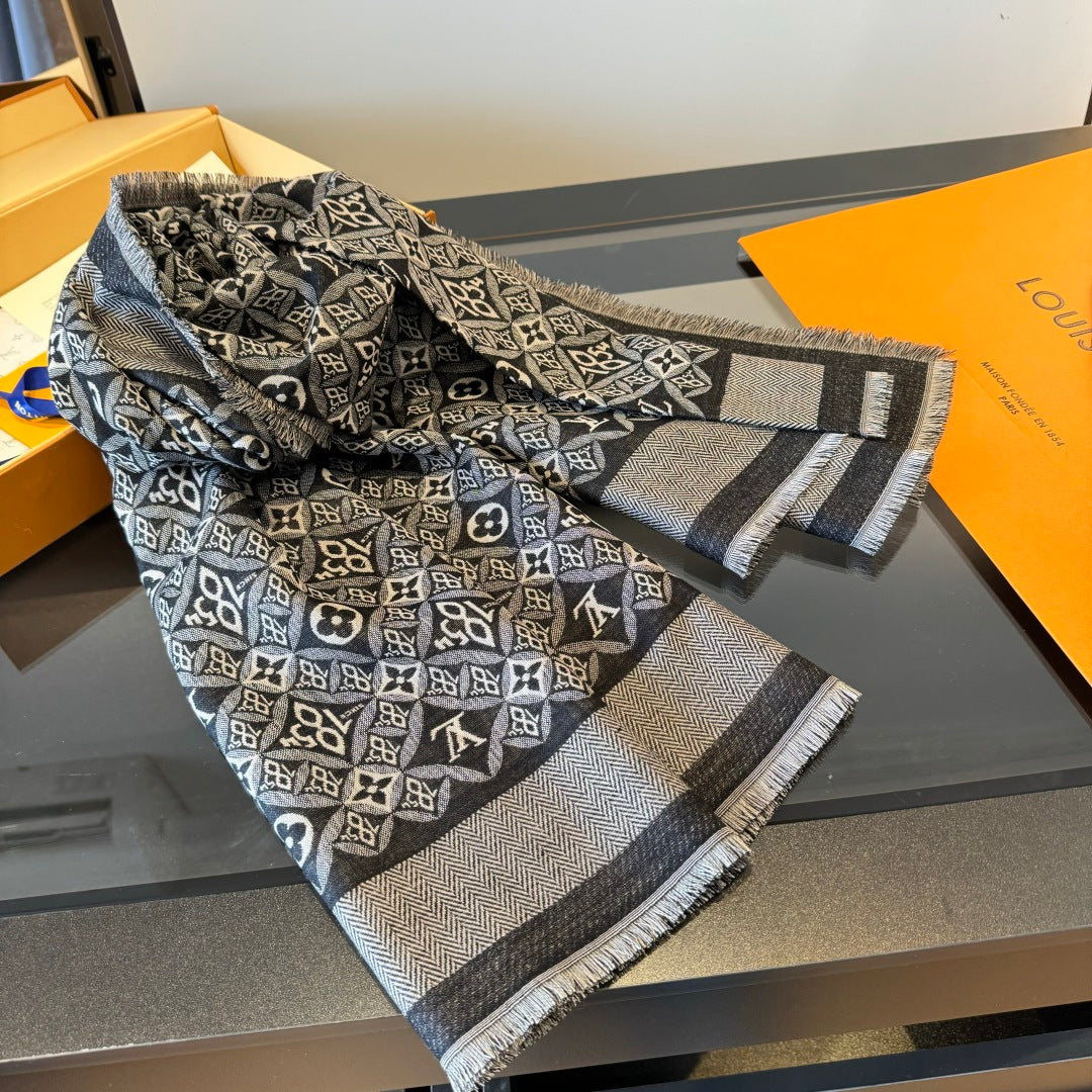 teal velvet luxury Scarf for unisex couple - alternate angle view 3