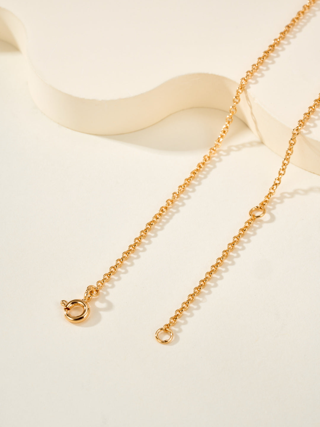 gold crystal double c Necklace for women - alternate angle view 11