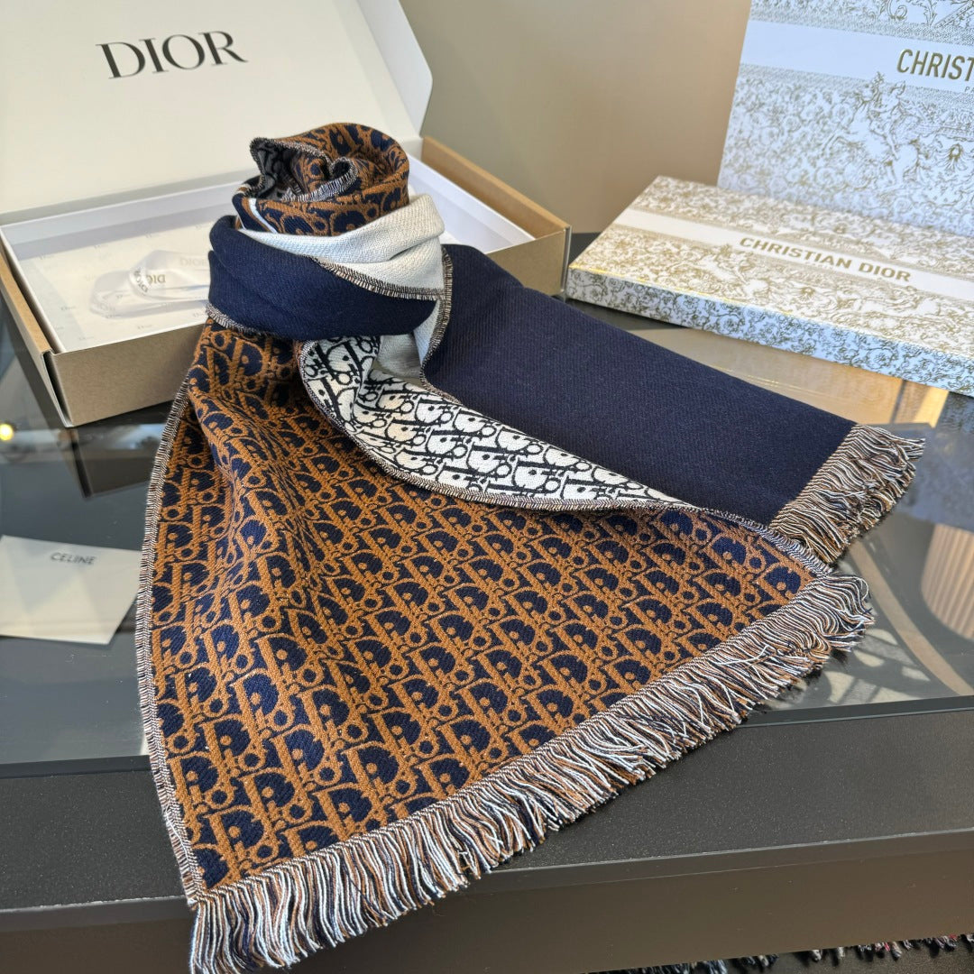 wood floral Scarf for men - alternate angle view 3