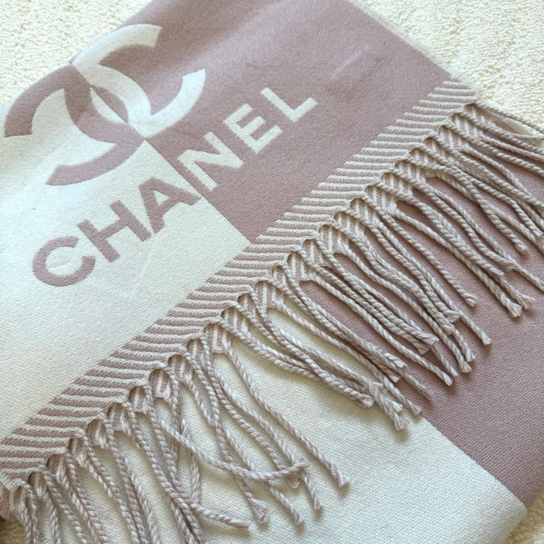 pink wool floral Scarf for men - alternate angle view 8