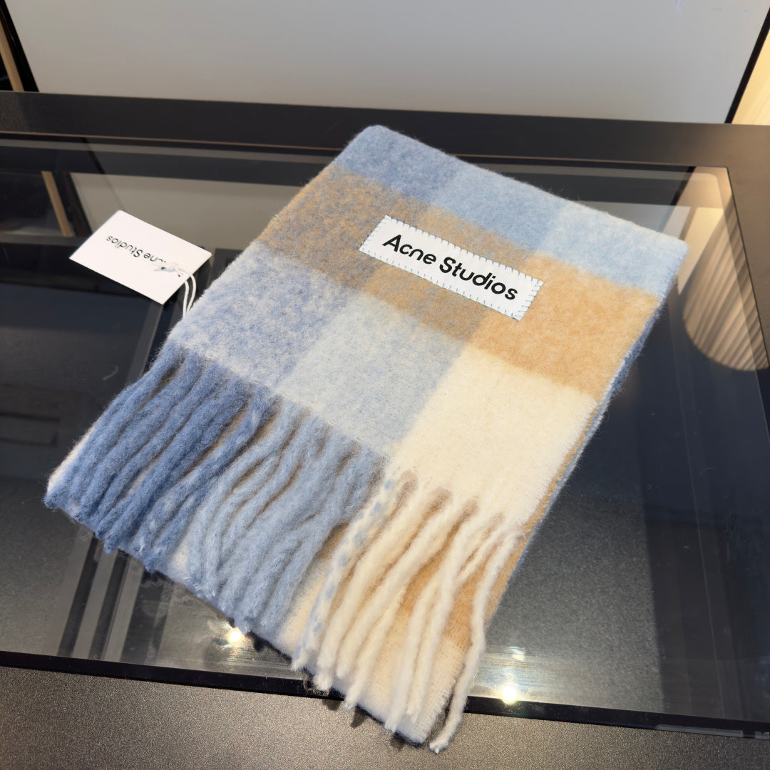rainbow nylon tassel Scarf for women - alternate angle view 5