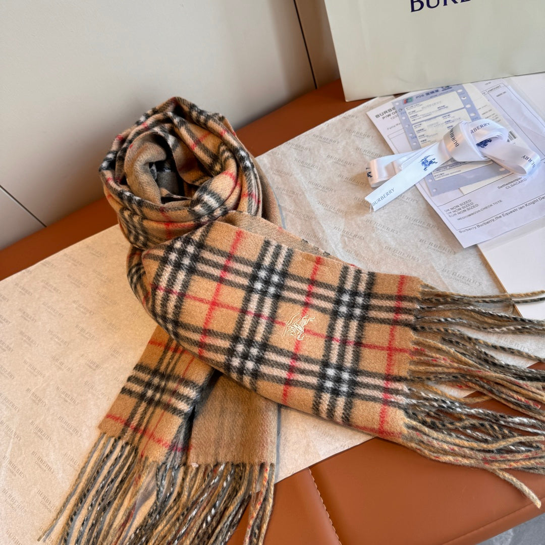 beige velvet delicate Scarf for kids - alternate angle view 4
