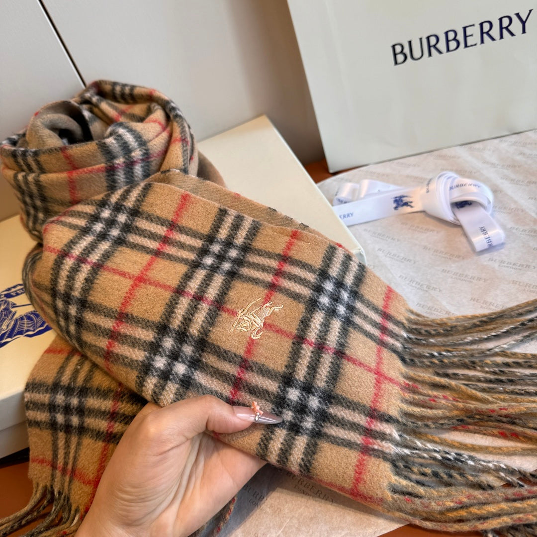 beige velvet delicate Scarf for kids - alternate angle view 5