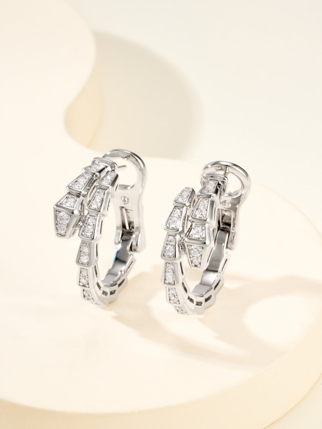 gold crystal inlaid fashion accessory for women - alternate angle view 2