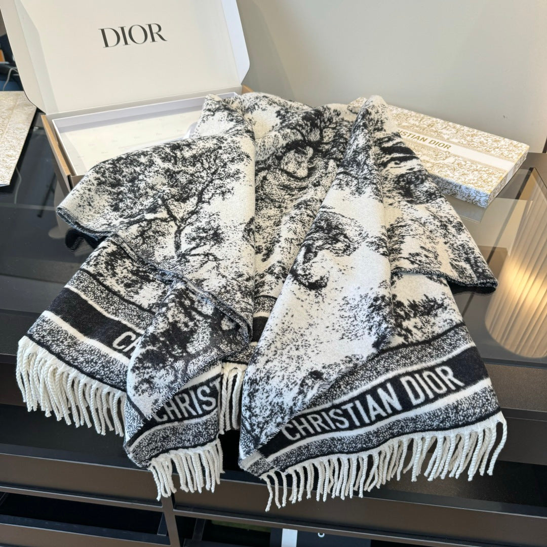 beige velvet floral Shawl for women - alternate angle view 3