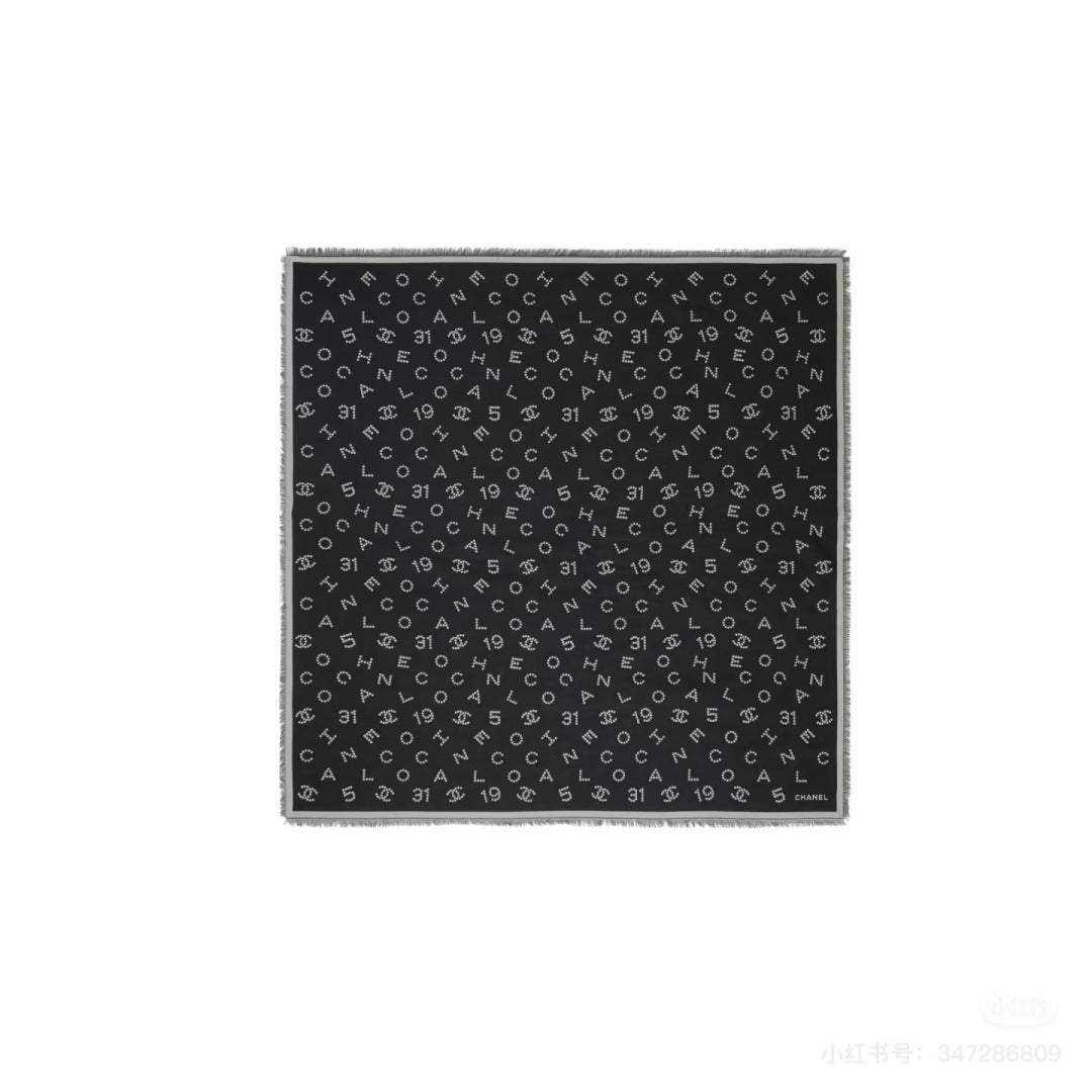 gray velvet Scarf for women - product detail view