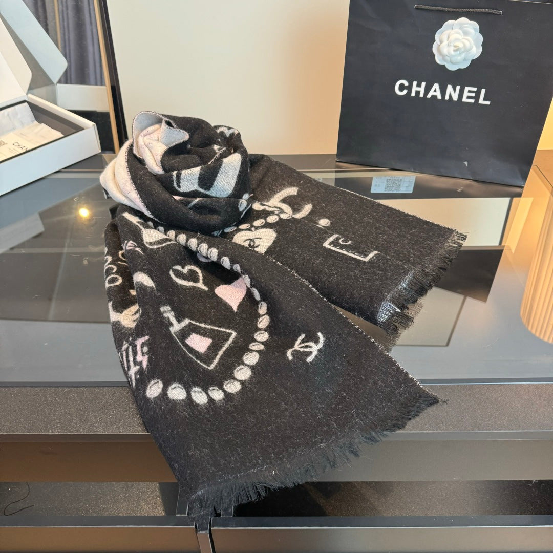 pearl Scarf for women - alternate angle view 9