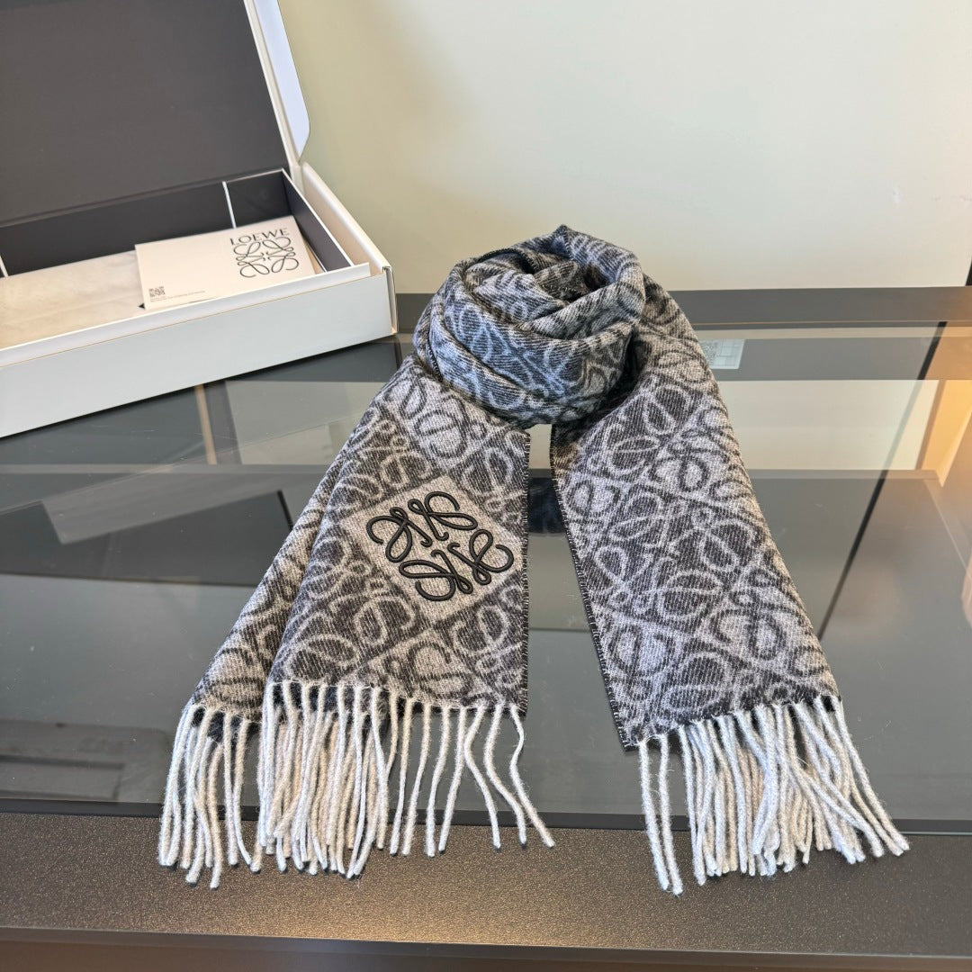 two-tone velvet floral Scarf for women - alternate angle view 7