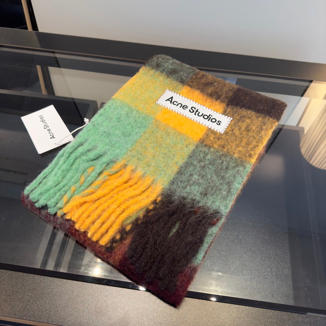 rainbow nylon tassel Scarf for women - alternate angle view 3