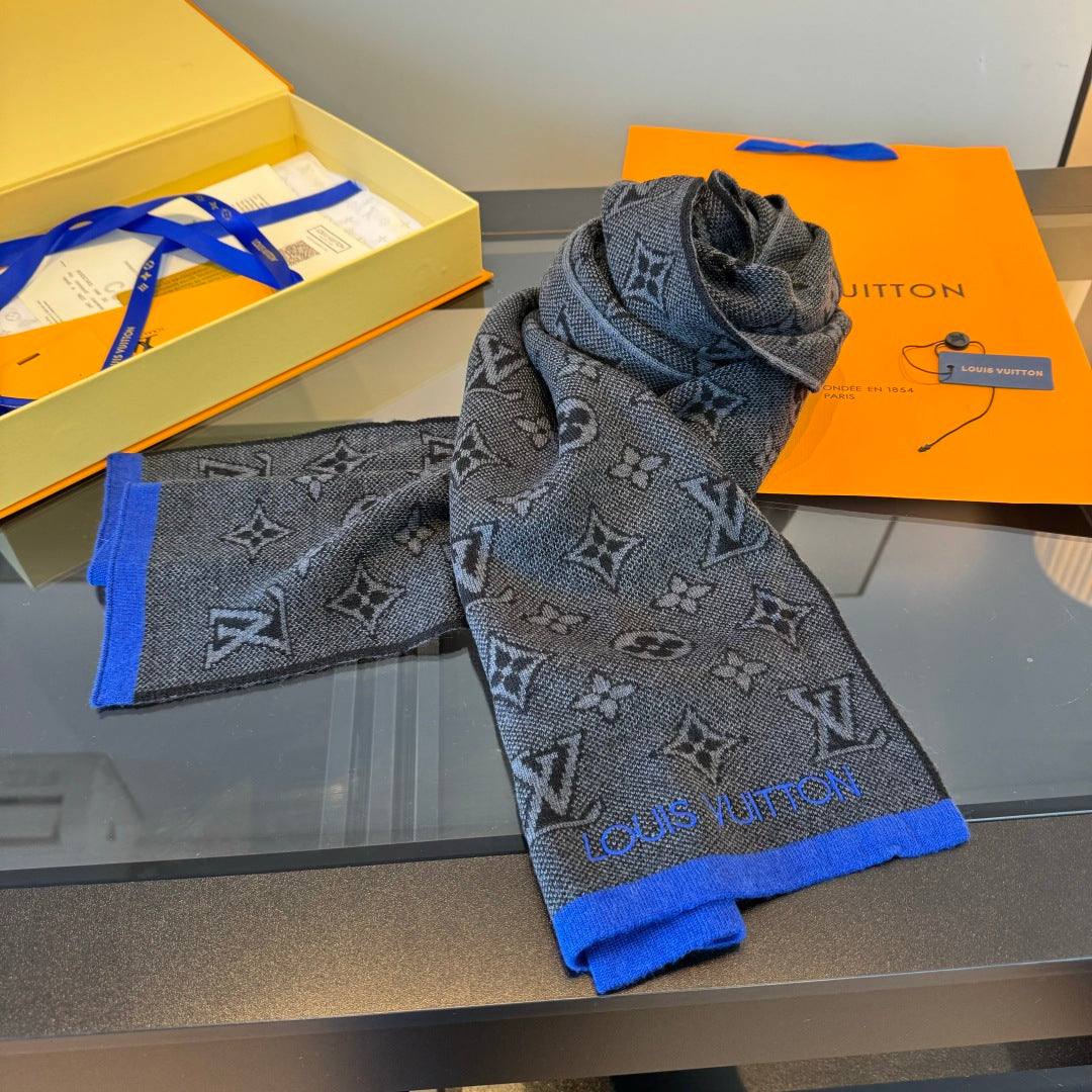 teal velvet luxury Scarf for unisex couple - alternate angle view 2