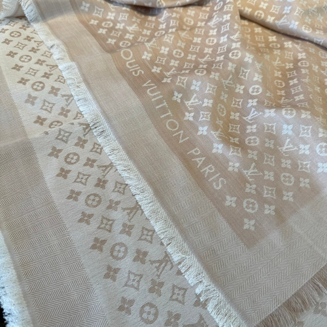 wool floral Shawl for women - alternate angle view 6