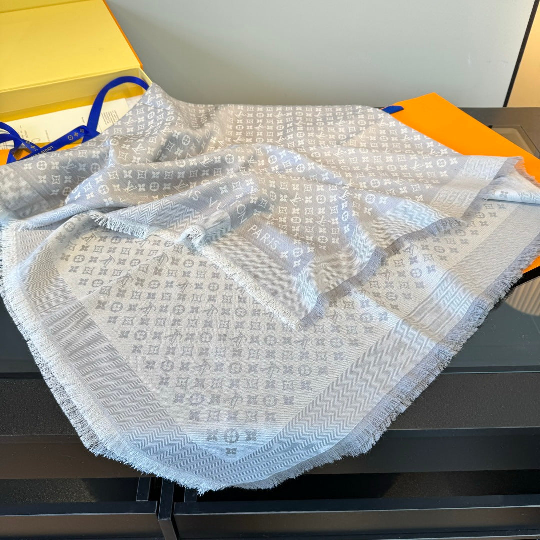 wool floral Shawl for women - alternate angle view 6