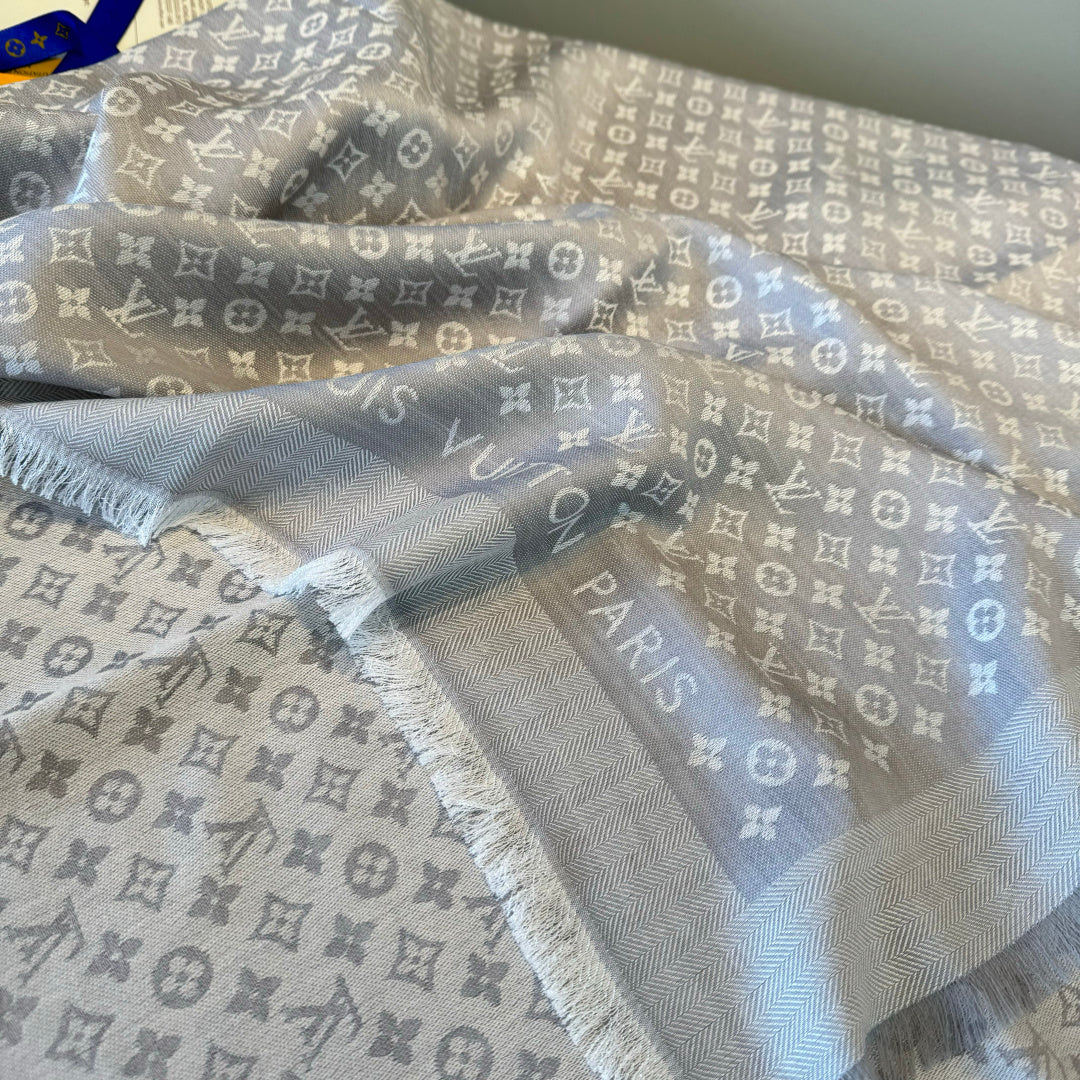 wool floral Shawl for women - alternate angle view 7