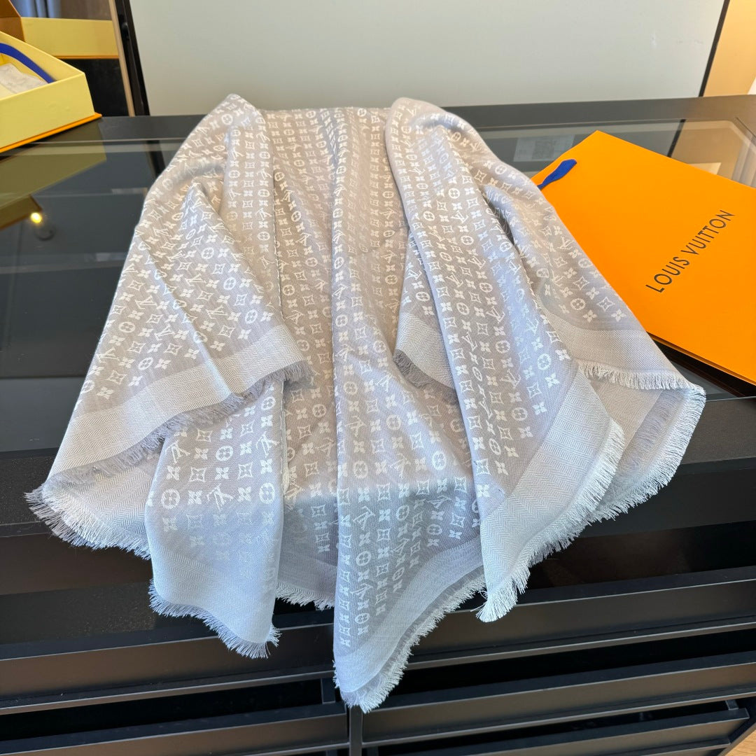 wool floral Shawl for women - alternate angle view 8