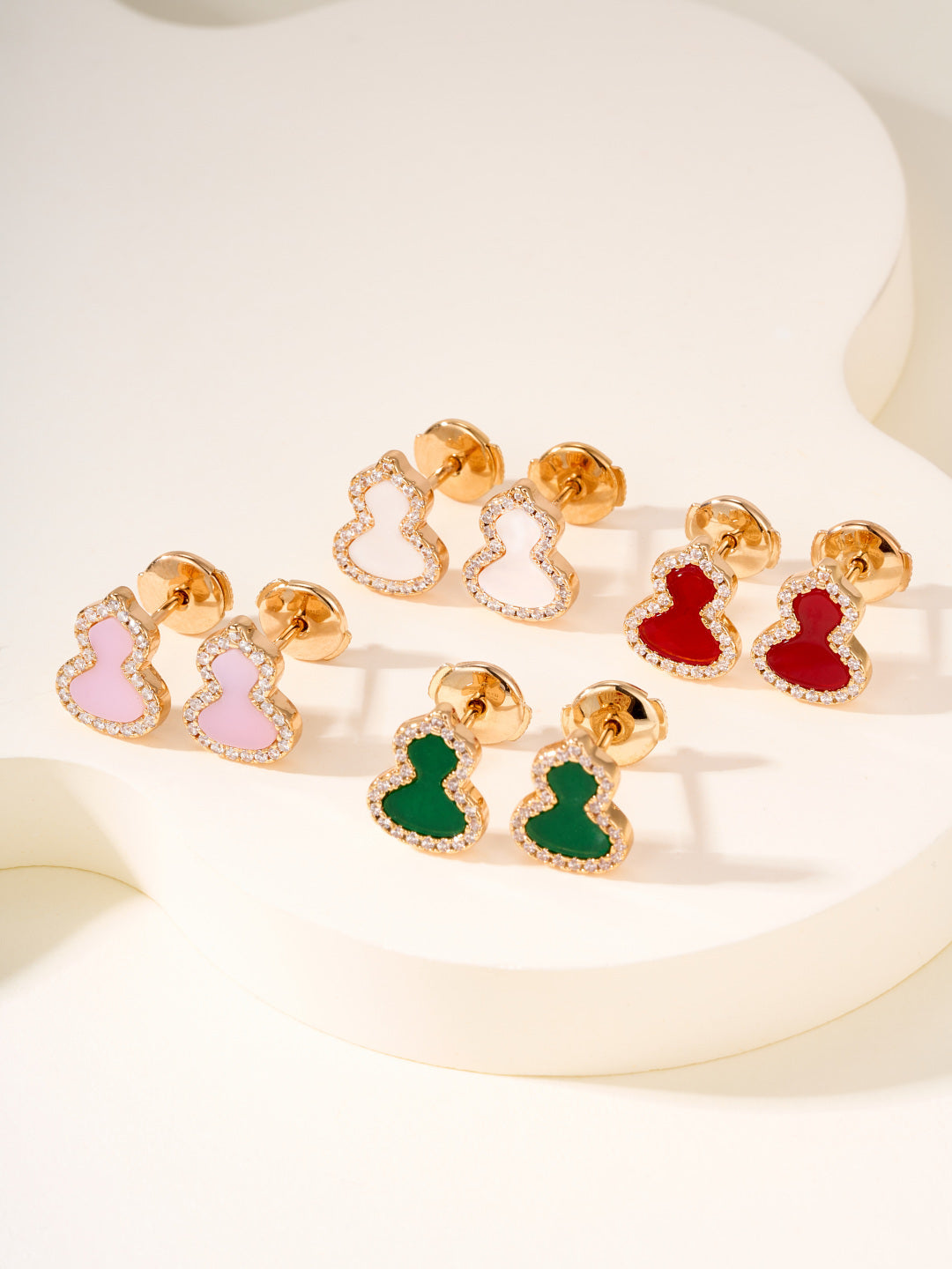 shell Stud Earrings for women - product detail view