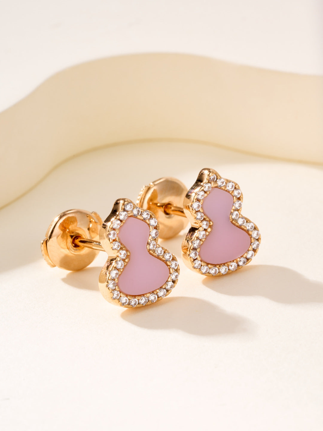shell Stud Earrings for women - alternate angle view 6