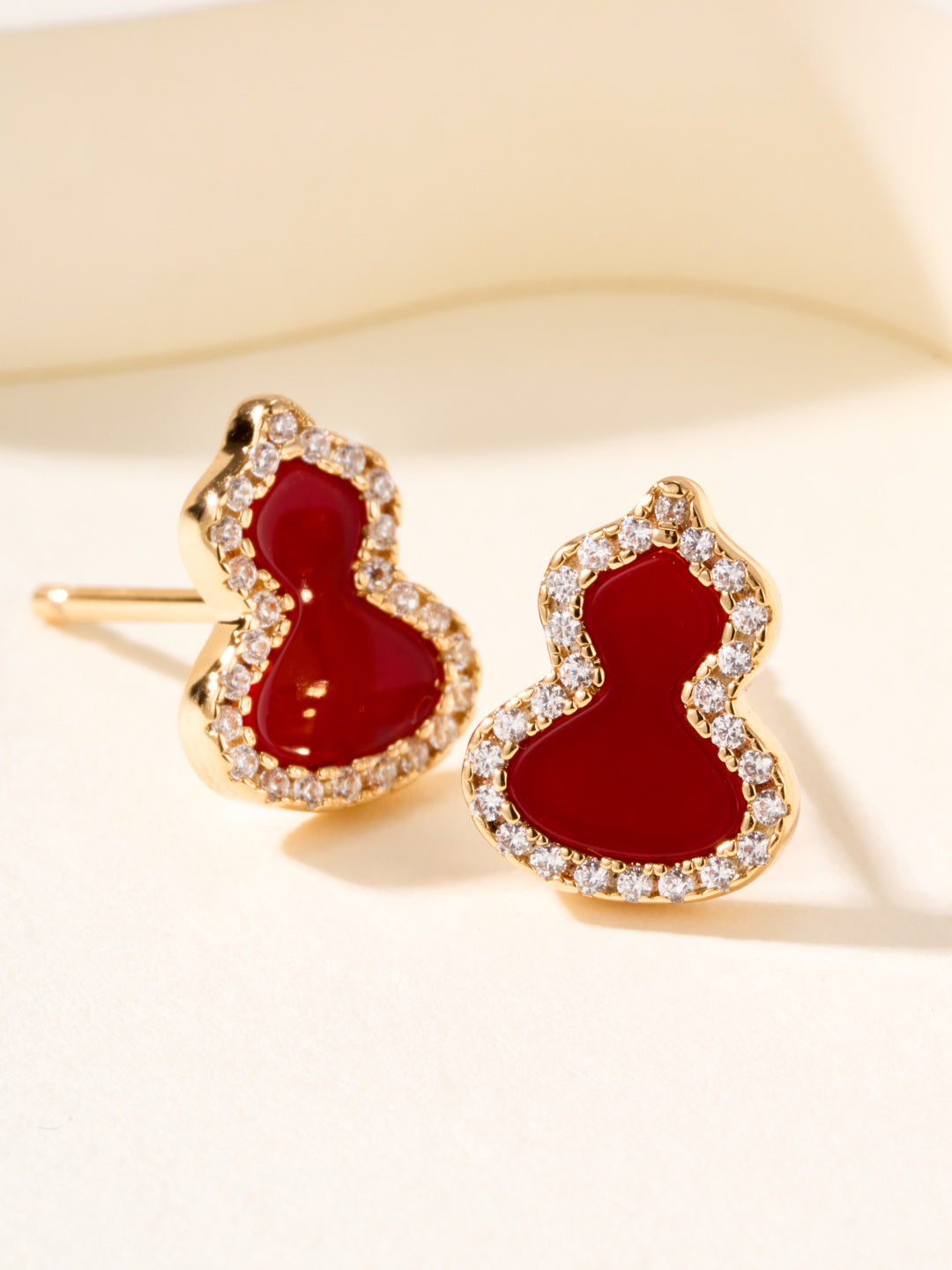 shell Stud Earrings for women - alternate angle view 9