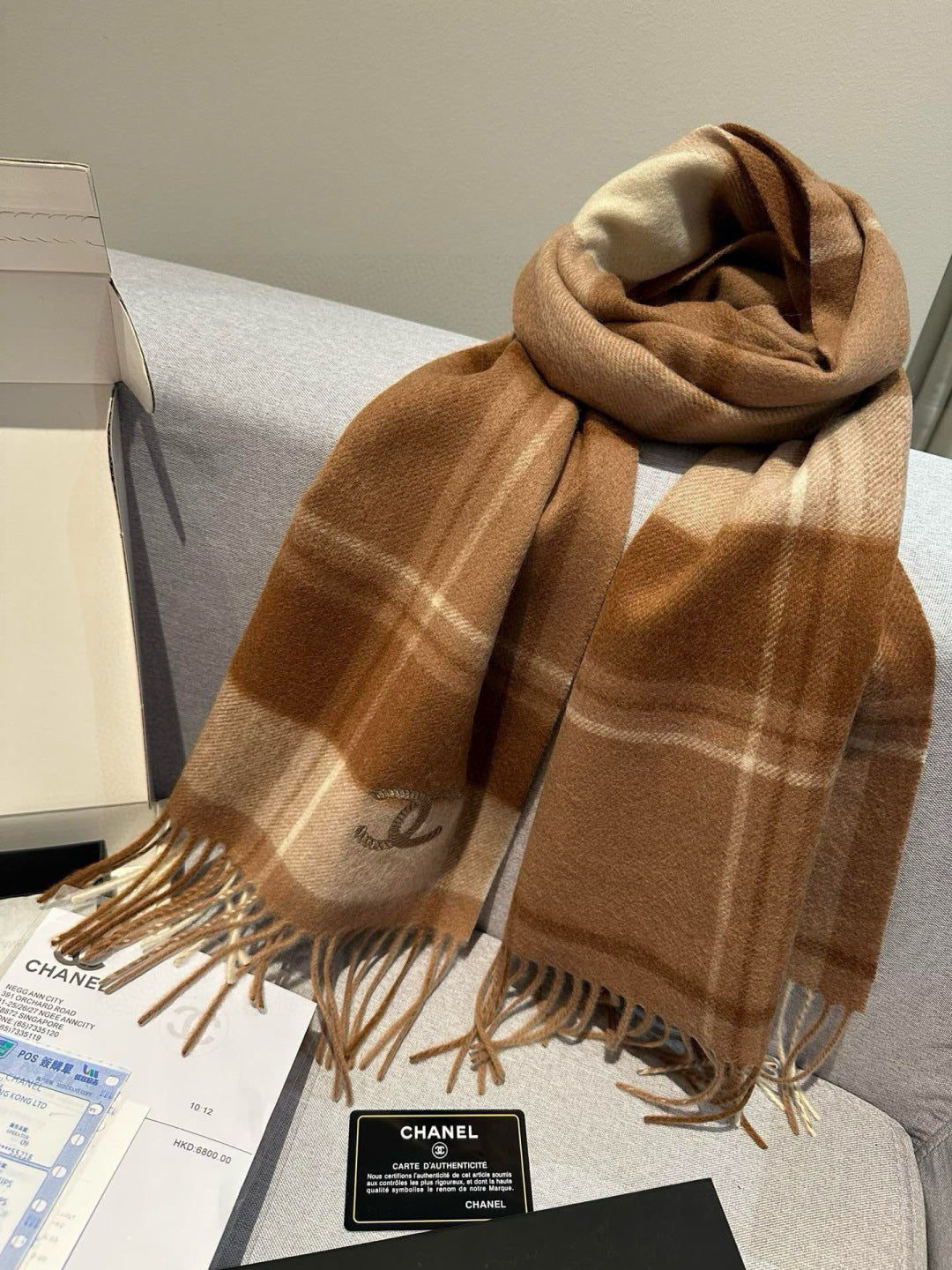 velvet elegant Scarf for women - alternate angle view 8