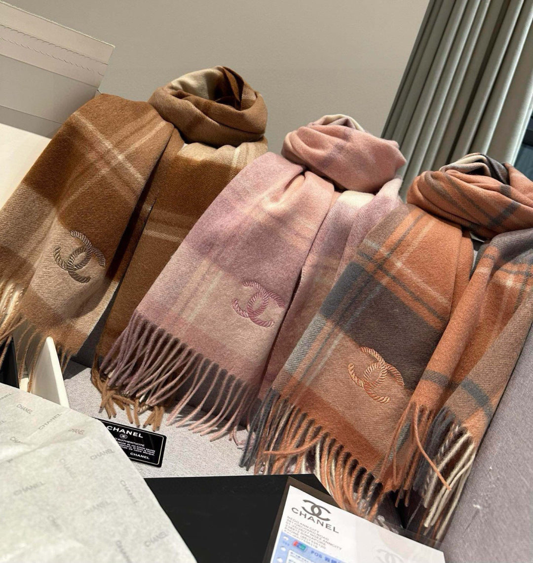 velvet elegant Scarf for women - alternate angle view 2