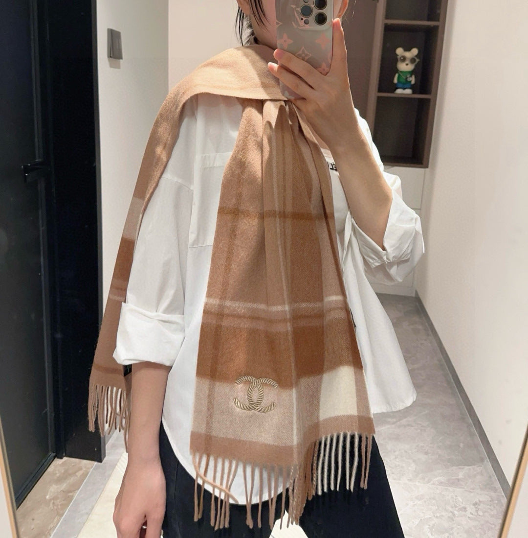 velvet elegant Scarf for women - product detail view