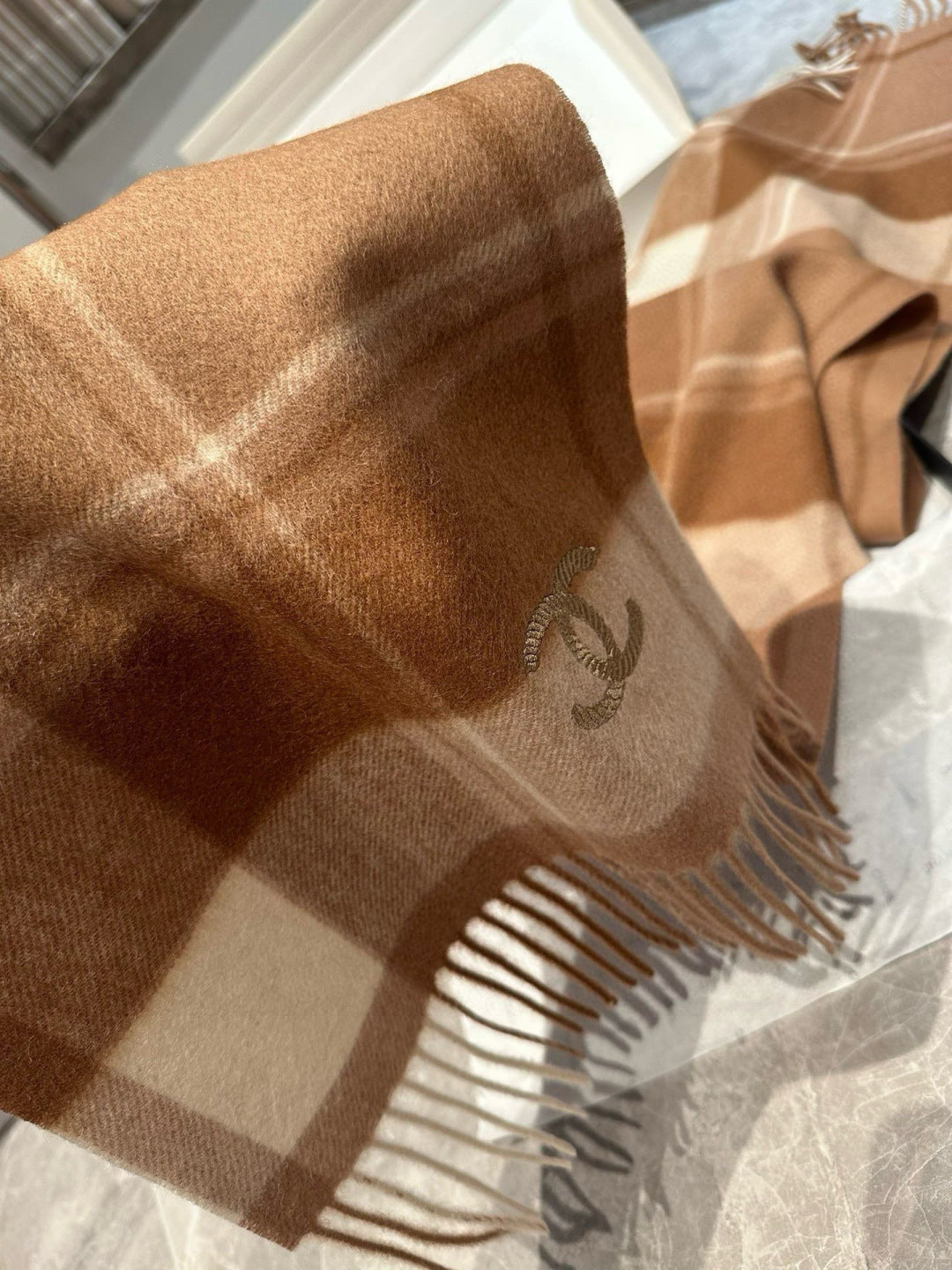 velvet elegant Scarf for women - alternate angle view 6