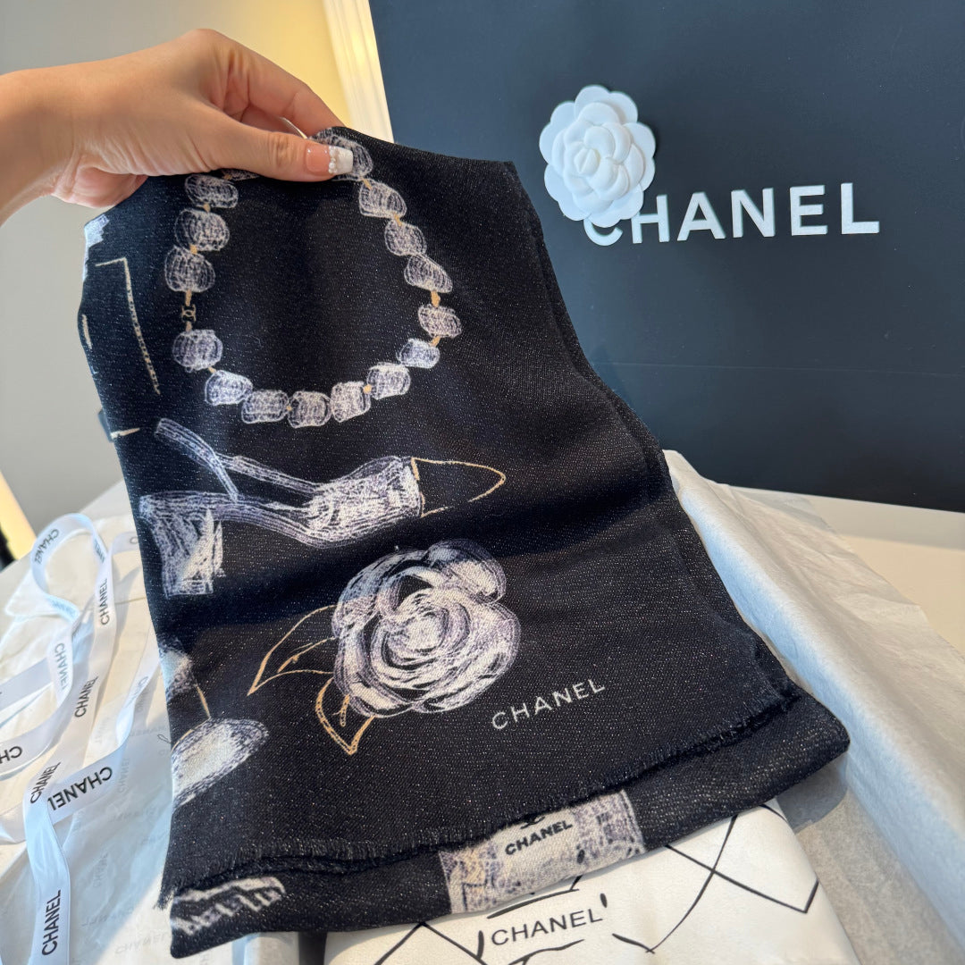 silver velvet Scarf for women - alternate angle view 8