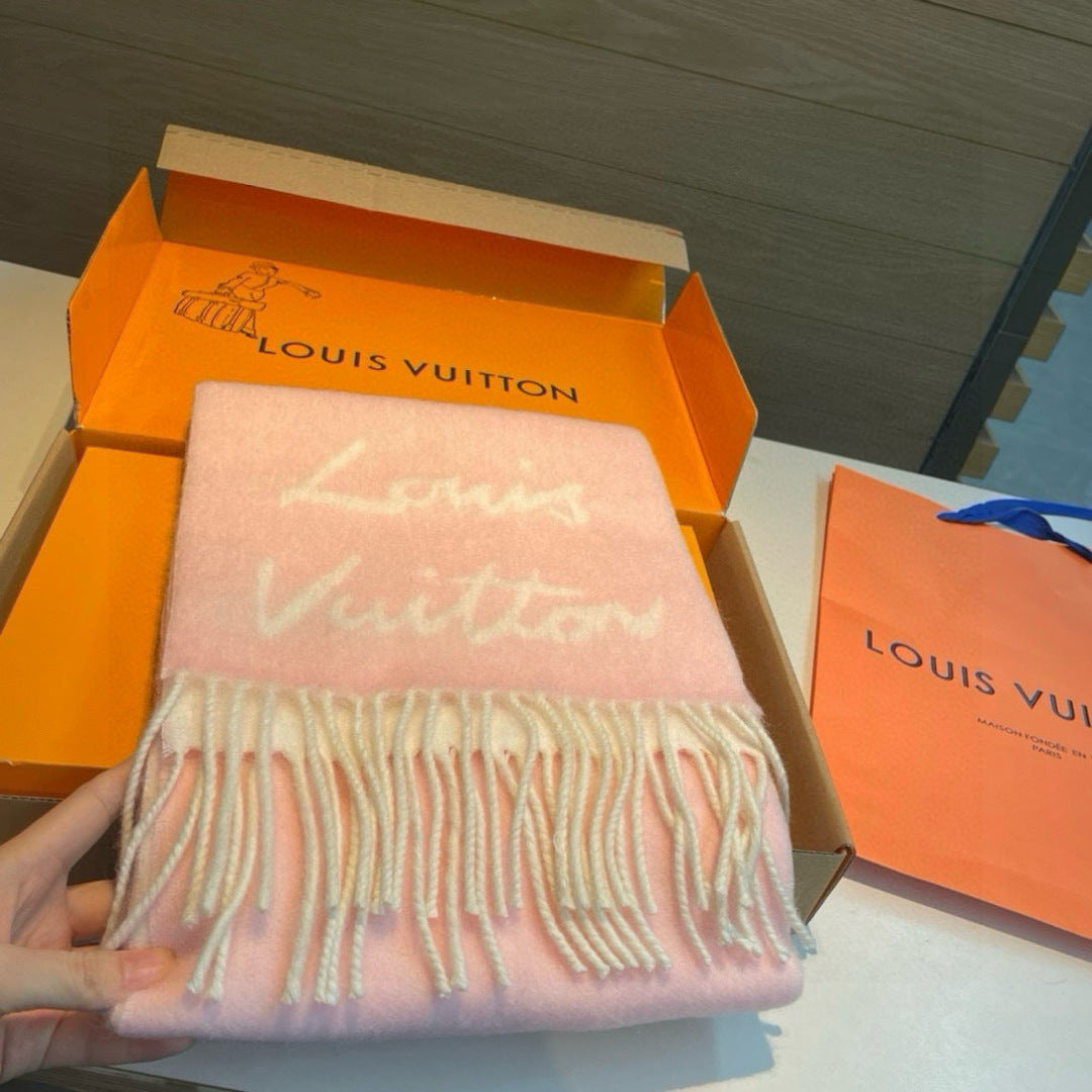 camel velvet floral Scarf for women - alternate angle view 3