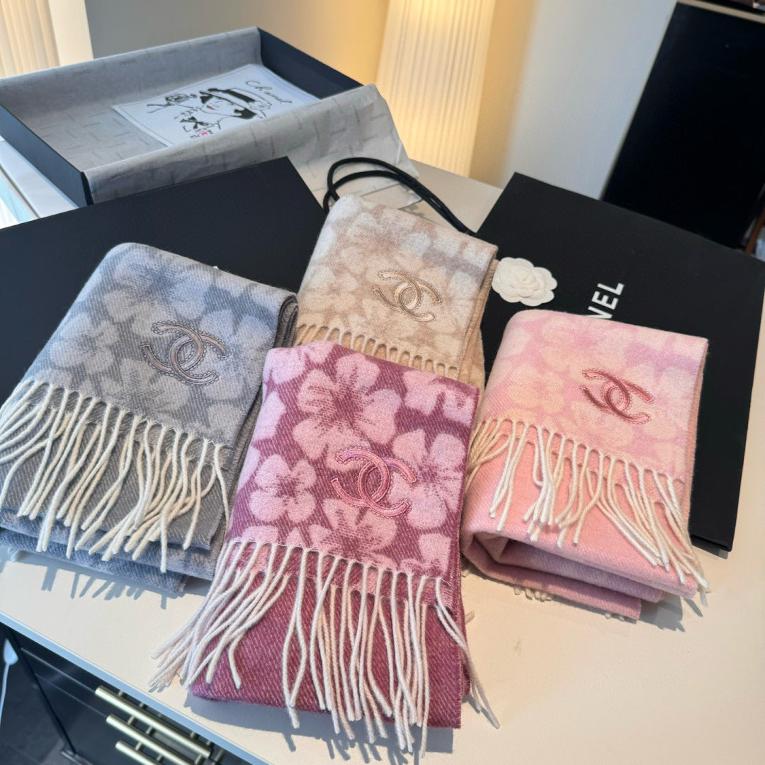 velvet elegant Scarf for women - alternate angle view 2