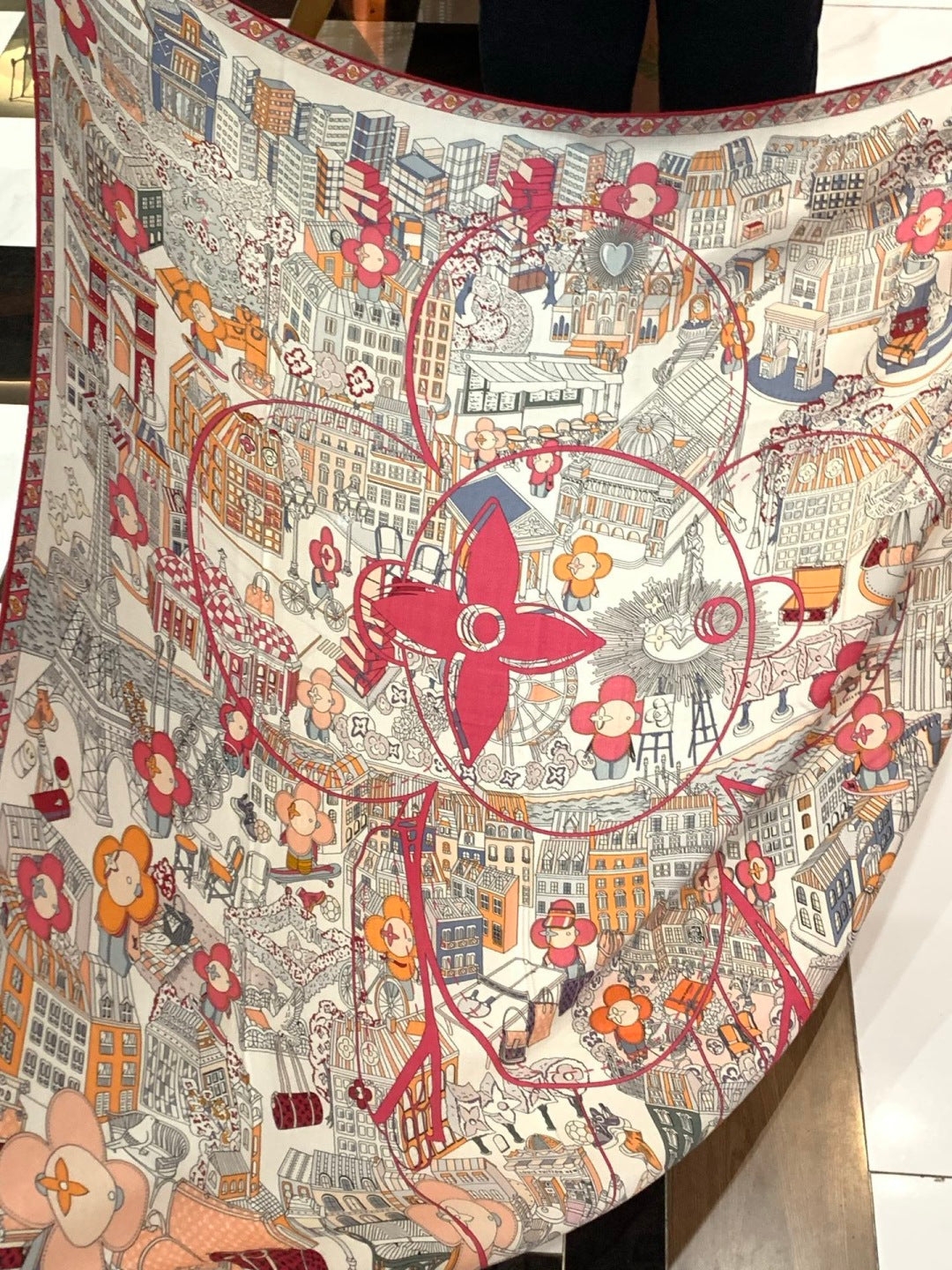 velvet luxury Scarf for women - alternate angle view 7