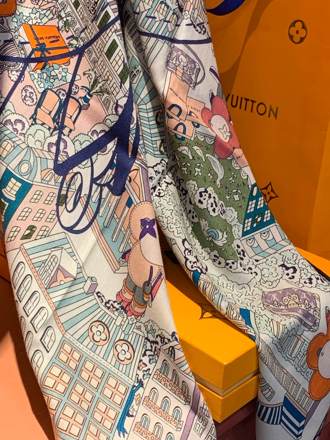 velvet luxury Scarf for women - alternate angle view 5