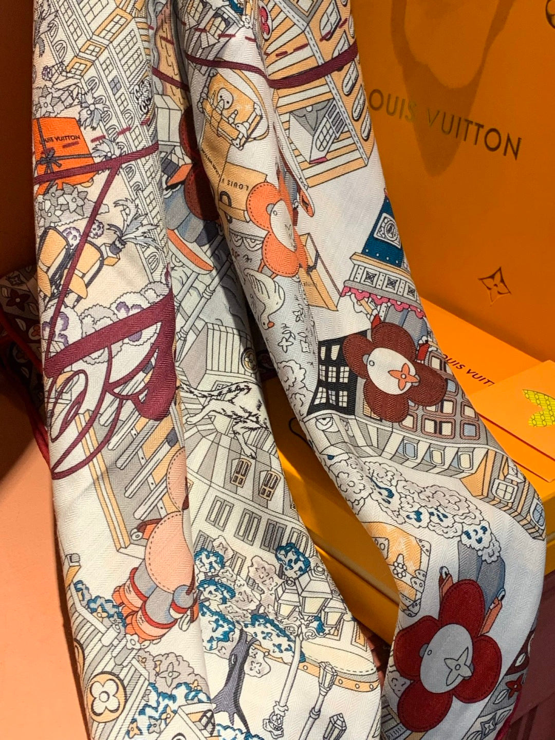 velvet luxury Scarf for women - alternate angle view 6