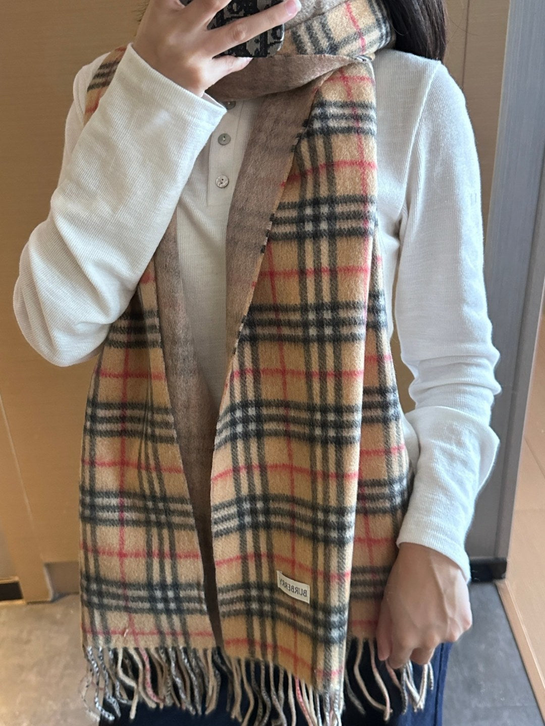 velvet Scarf for women - alternate angle view 2
