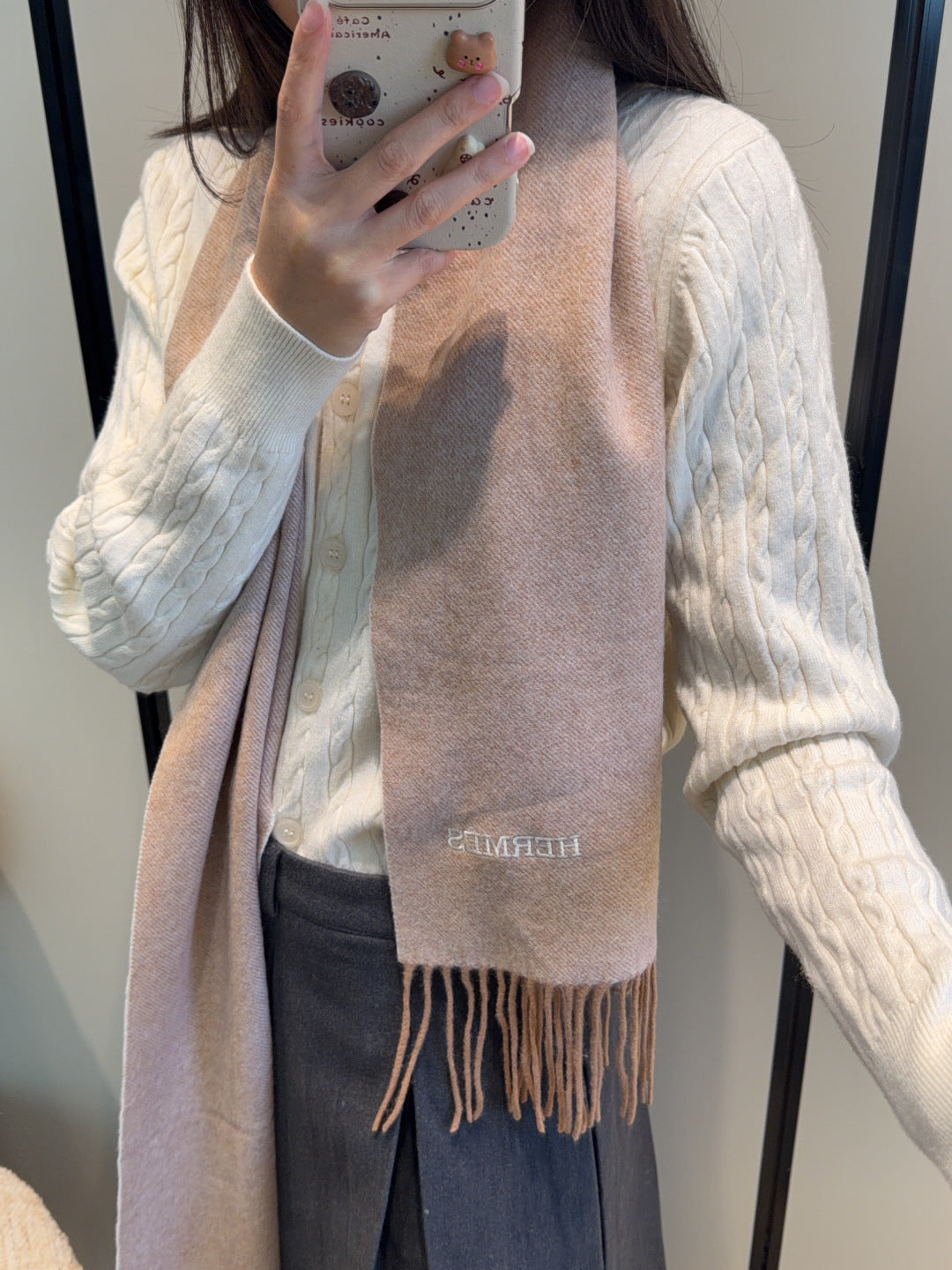 elegant Scarf for unisex couple - product detail view