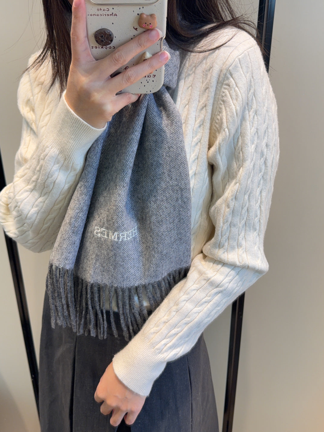 elegant Scarf for unisex couple - product detail view