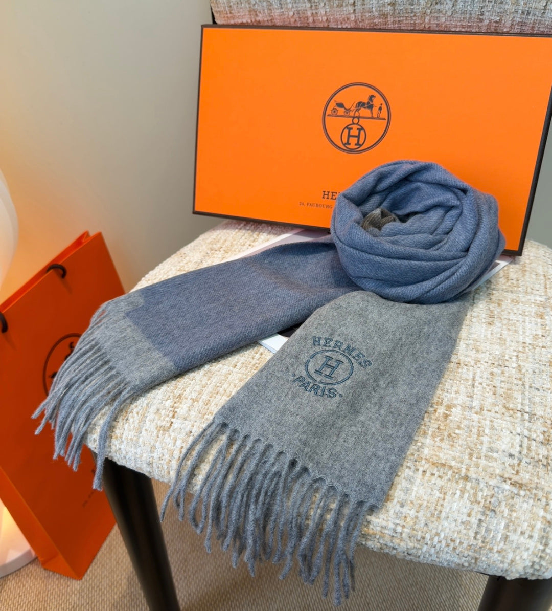 elegant Scarf for unisex couple - alternate angle view 11