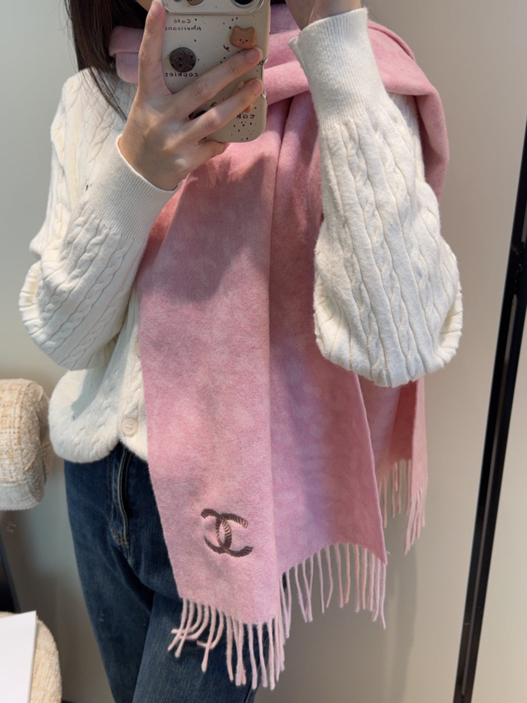 velvet versatile Scarf for men - product detail view