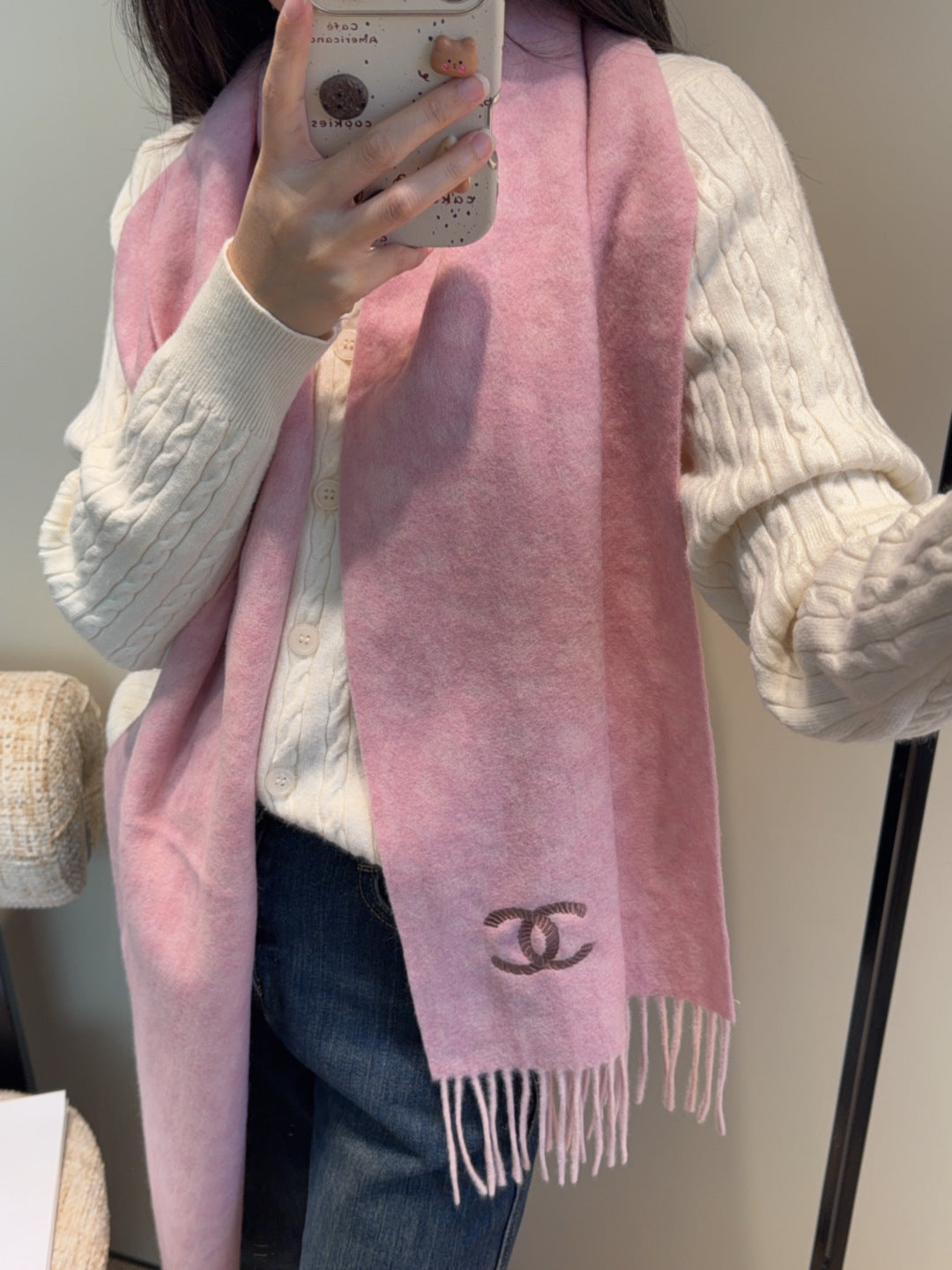 velvet versatile Scarf for men - alternate angle view 2