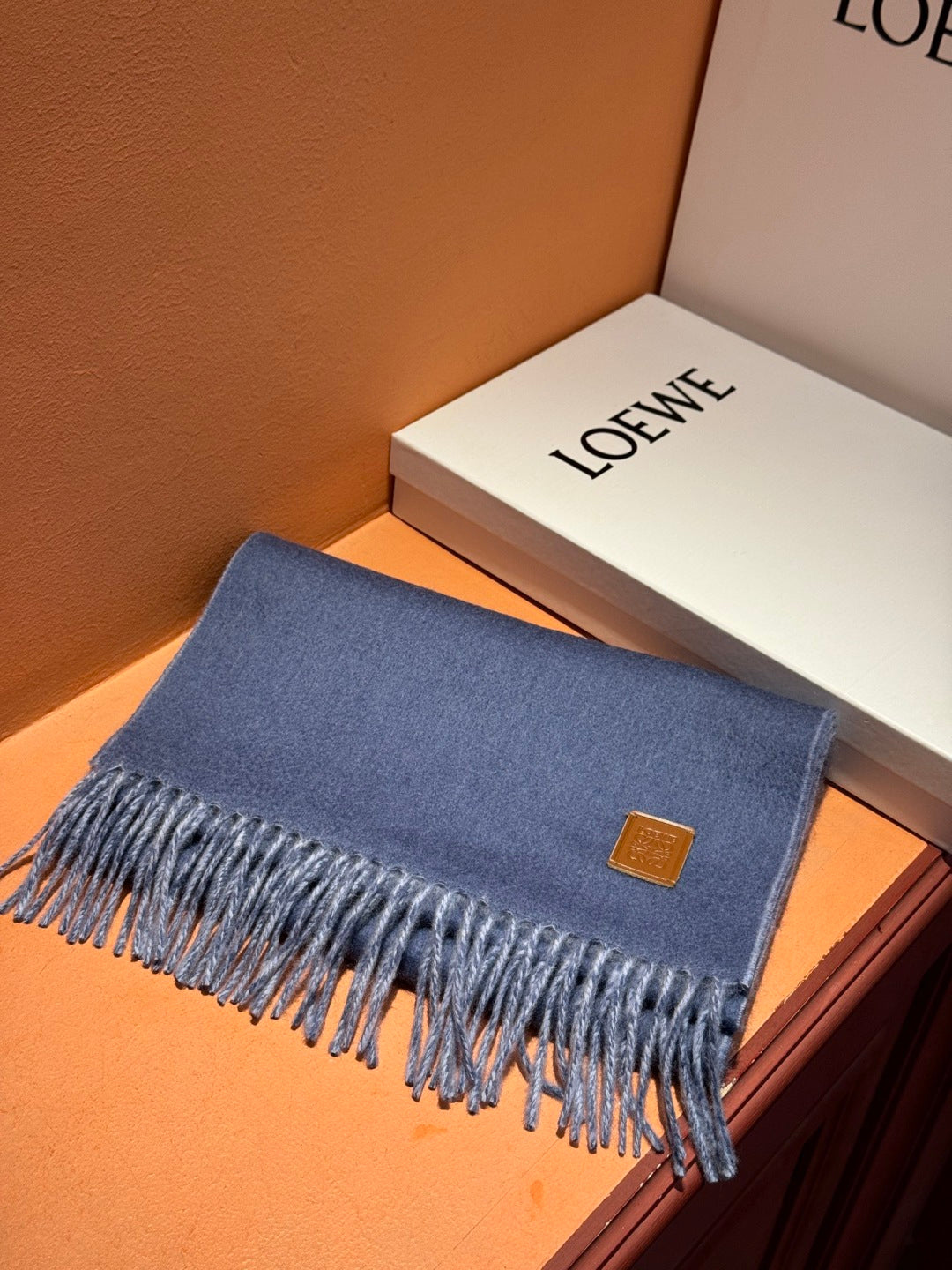 contrast color edgy Scarf for unisex couple - alternate angle view 4