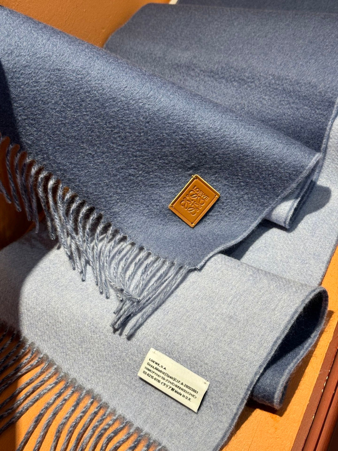 contrast color edgy Scarf for unisex couple - alternate angle view 7
