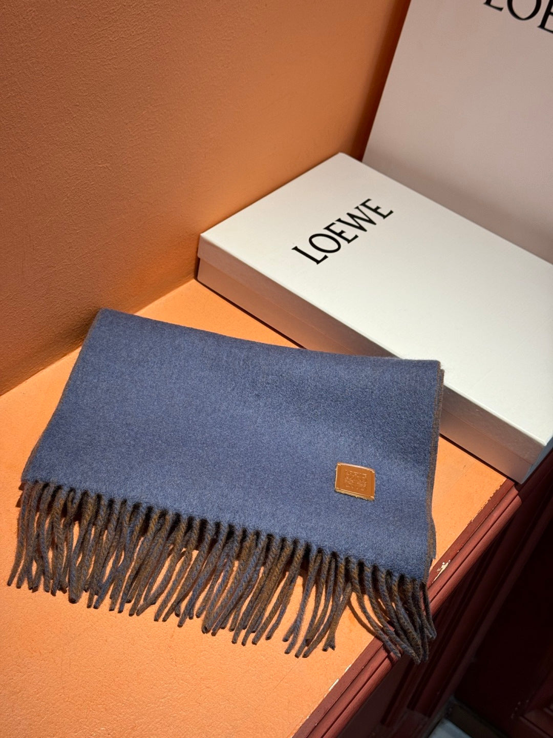 contrast color edgy Scarf for unisex couple - alternate angle view 4