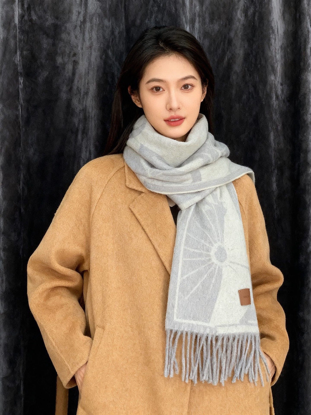 velvet luxury Scarf for men - alternate angle view 2