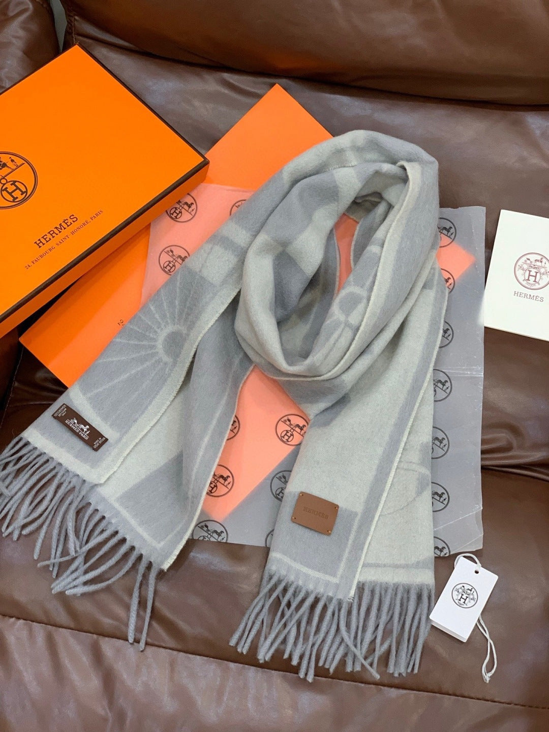 velvet luxury Scarf for men - alternate angle view 7