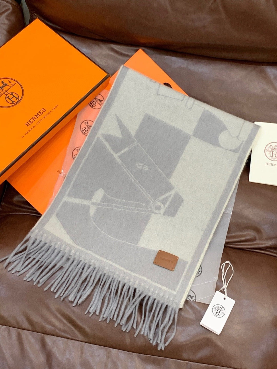 velvet luxury Scarf for men - alternate angle view 3