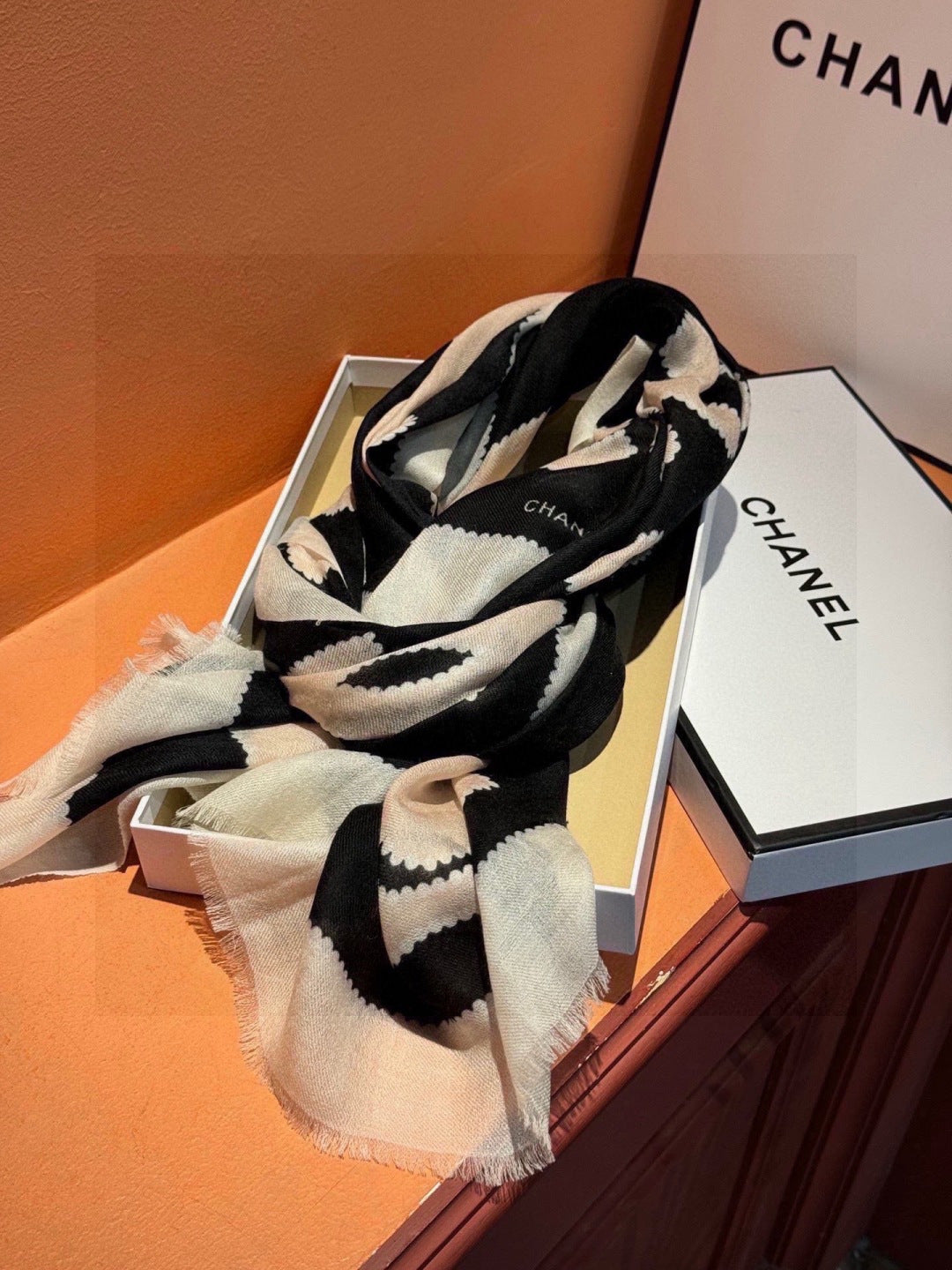 velvet elegant Scarf for women - alternate angle view 5