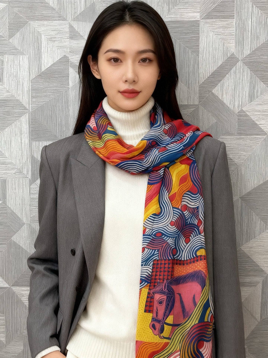white luxury fashion accessory for women - product detail view