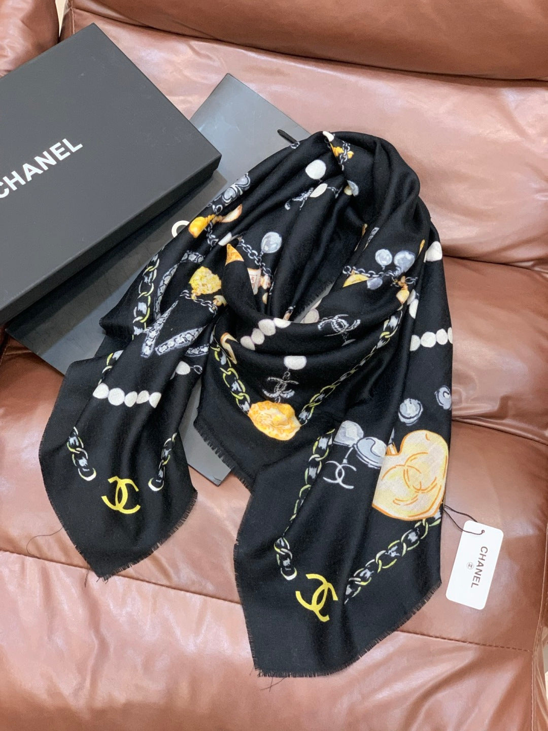 pearl Silk Scarf for women - alternate angle view 5